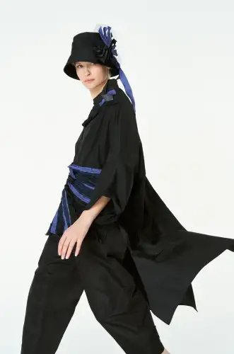 Adhara Uzun Kol Bluz - Siyah 