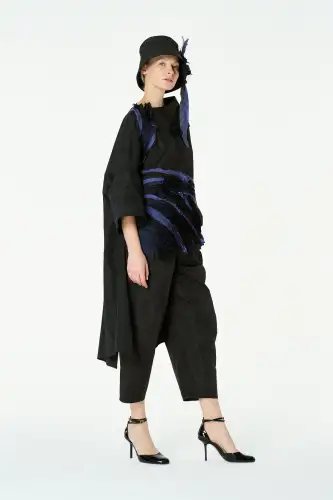 Adhara Uzun Kol Bluz - Siyah - 4