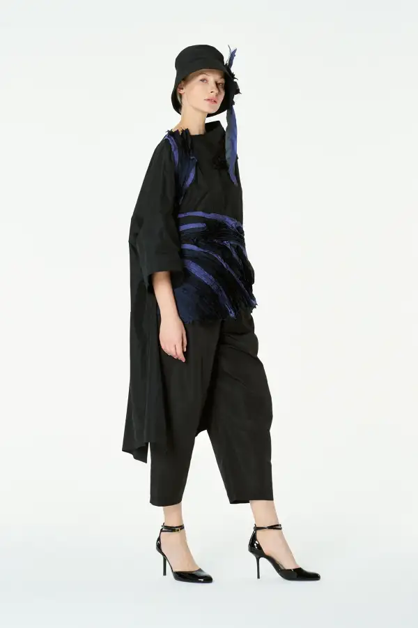 Adhara Uzun Kol Bluz - Siyah - 4