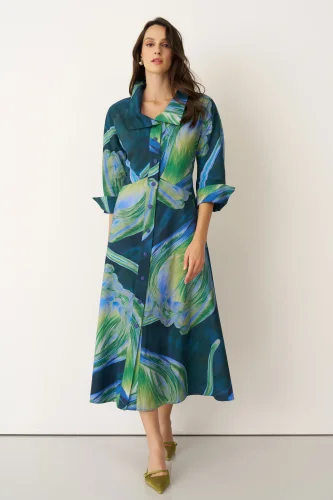 Aegina Elbise - Desenli - 1