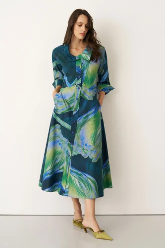 Aegina Elbise - Desenli - 4