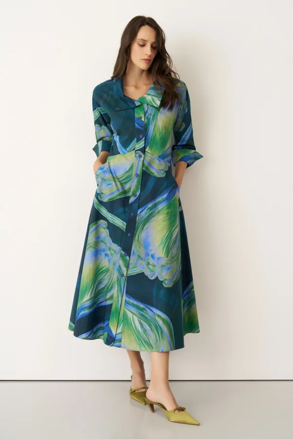 Aegina Elbise - Desenli - 4