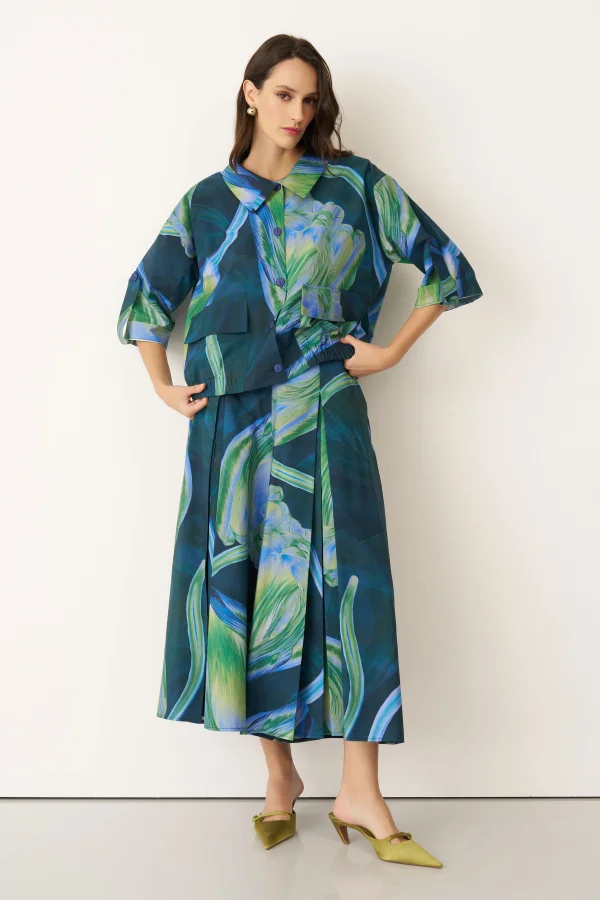 Aegina Gömlek - Lale Desenli - 2