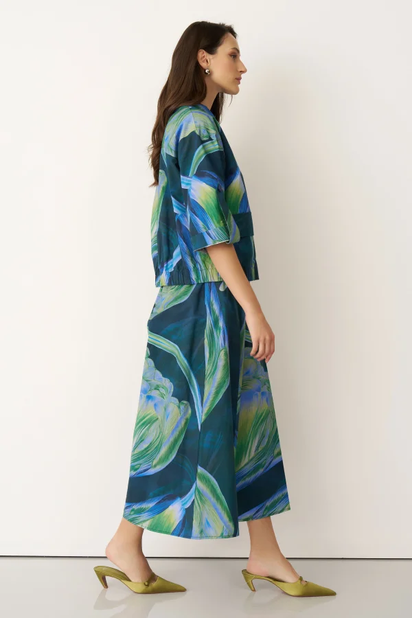 Aegina Gömlek - Lale Desenli - 5