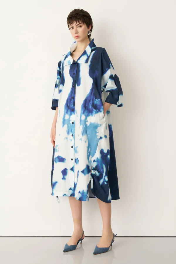 Agua Elbise - Desenli - 3