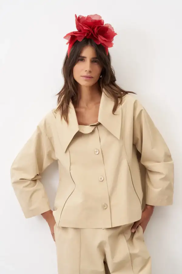 Alatonisi Ceket - Bej - 4