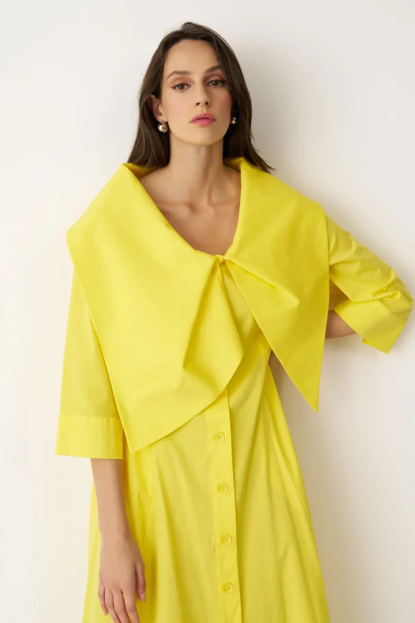 Alimia Elbise - Sarı - 5