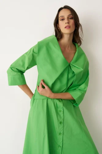 Alimia Elbise - Yeşil - 4