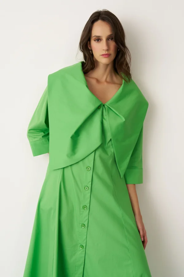 Alimia Elbise - Yeşil - 5