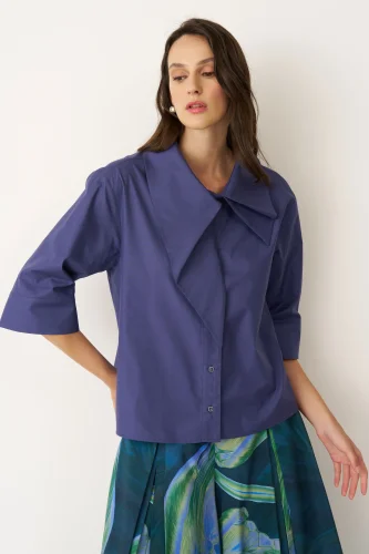 Alimia Gömlek - İndigo - 1