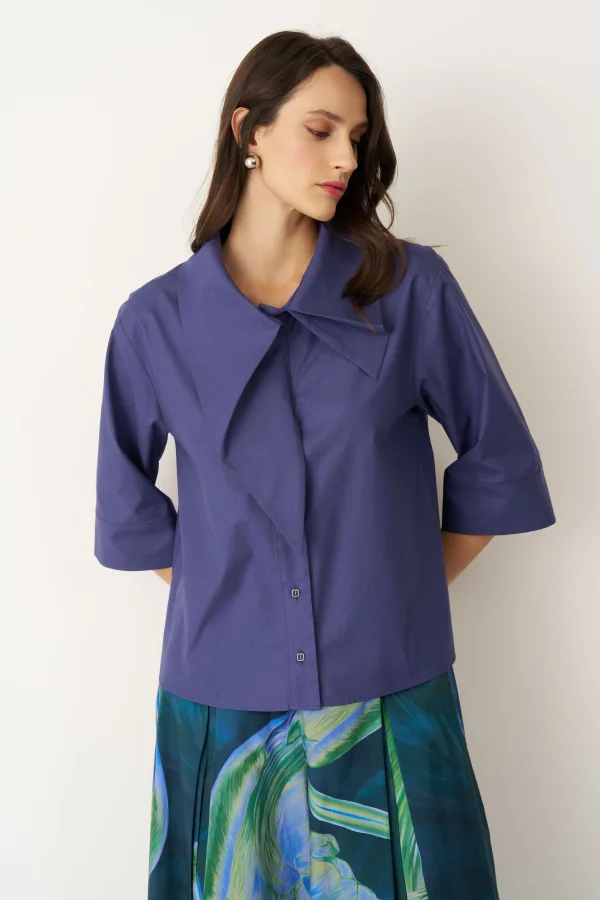 Alimia Gömlek - İndigo - 4