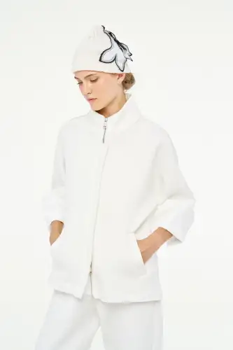 Almach Ceket - Beyaz - BIZE (1)