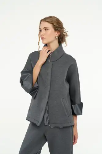 Almach Ceket - Gri - 5