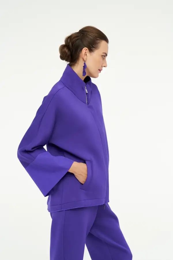 Almach Ceket - Mor - 1