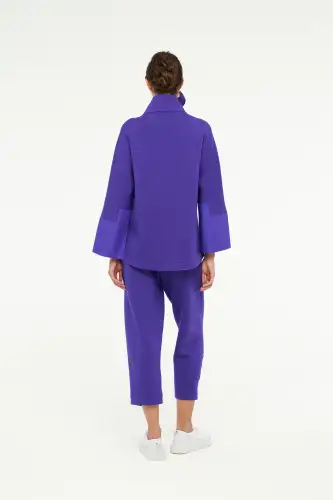 Almach Ceket - Mor - 7