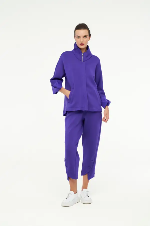 Almach Ceket - Mor - 5