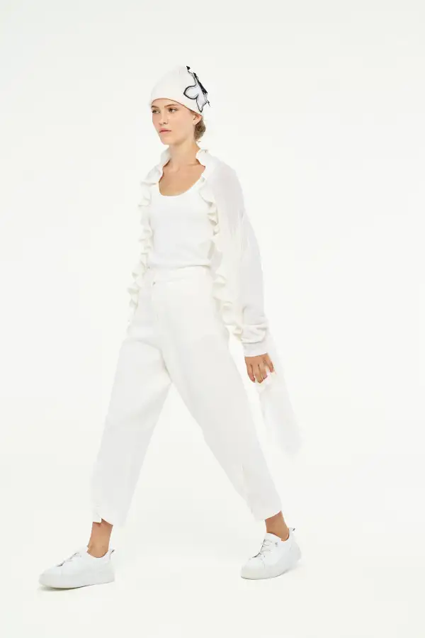 Almach Pantolon - Beyaz - 1