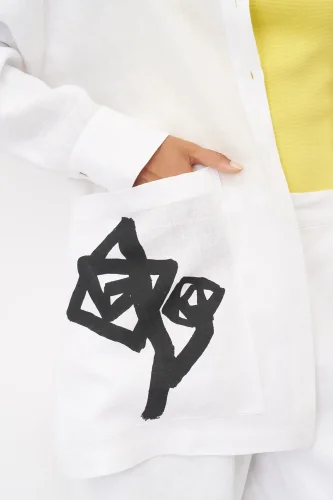 Amorgos Gömlek - Beyaz - 3