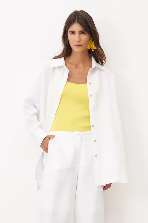 Amorgos Gömlek - Beyaz - 4