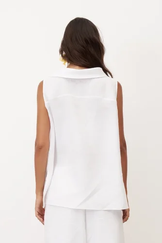 Anafi Bluz - Beyaz - 5