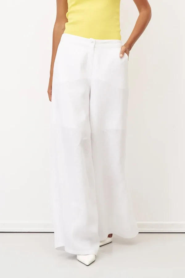 Anafi Uzun Pantolon - Beyaz - 2