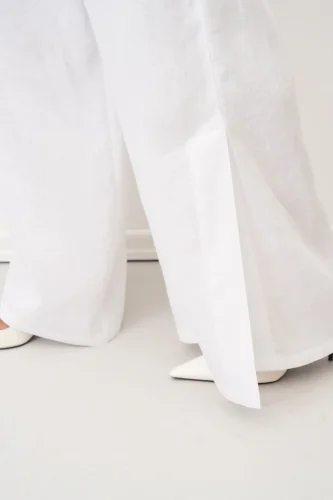 Anafi Uzun Pantolon - Beyaz - 5