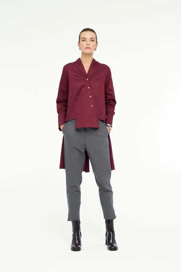 Antares Gömlek - Bordo - 2