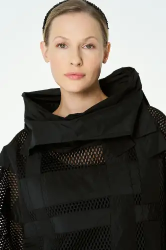 Aquila Yakalı Bluz - Siyah - 3