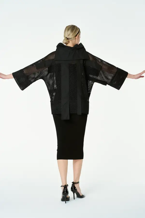 Aquila Yakalı Bluz - Siyah - 5