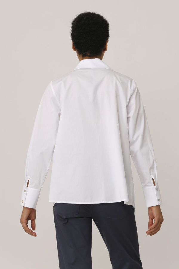 Asymmetric Shirt - White - 5