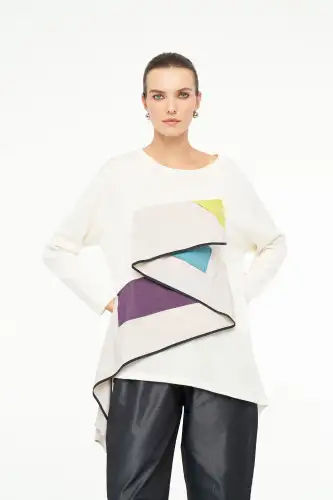 Atlas Bluz - Ekru - 5