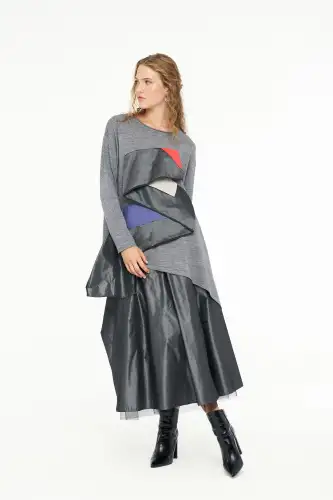 Atlas Bluz - Gri - 4