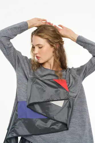 Atlas Bluz - Gri - 5