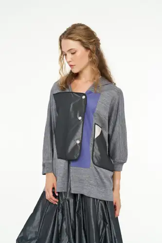 Atlas Hırka - Gri - 1