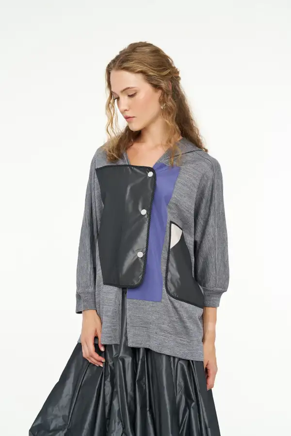 Atlas Hırka - Gri - 1