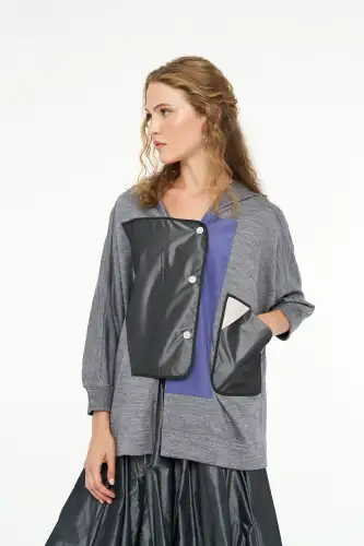 Atlas Hırka - Gri - 3