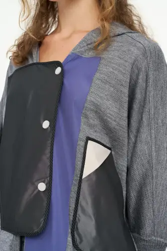 Atlas Hırka - Gri - 5