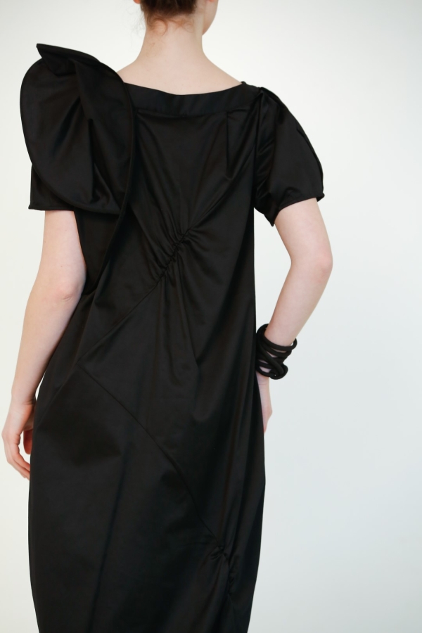 Ballet Sleeves Dress - Black - 4