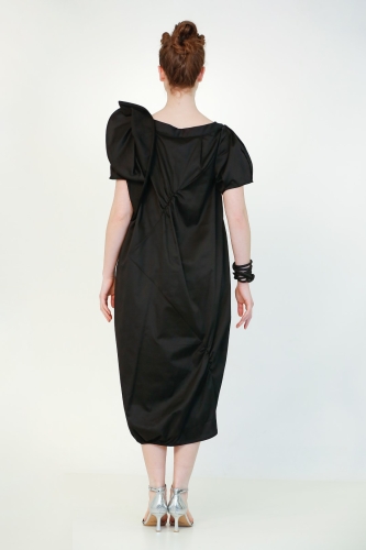 Ballet Sleeves Dress - Black - 5