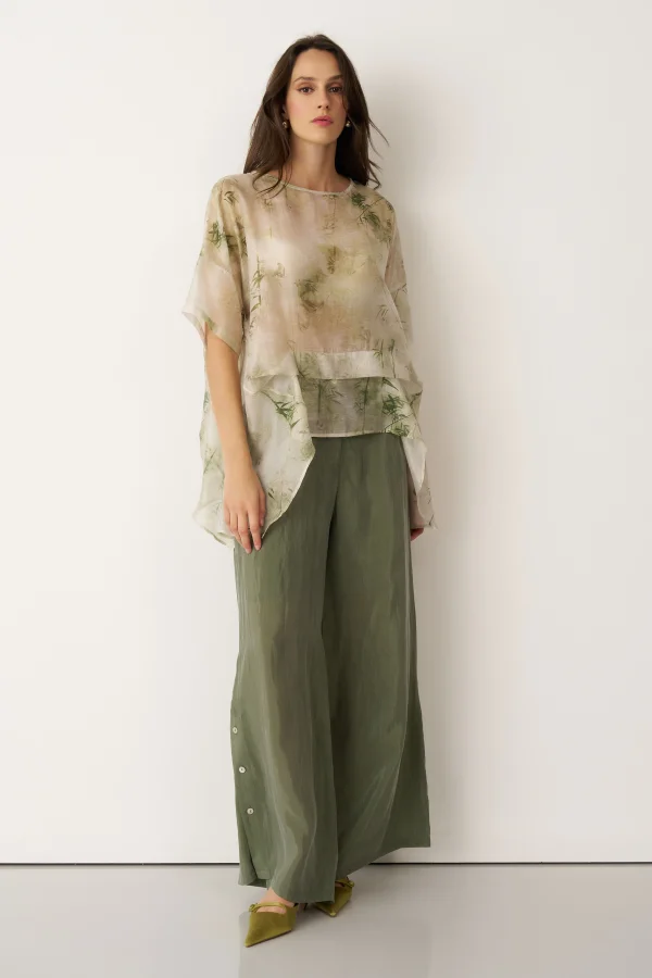 Bambu Desenli Kea Bluz - 4