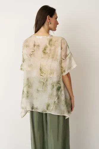 Bambu Desenli Kea Bluz - 5