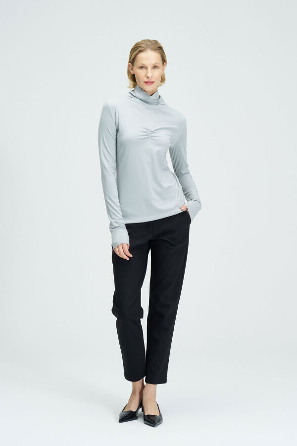 Basic Blouse - Gray - 2