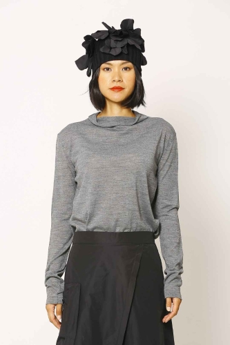 Basic Fabric Comfortable Sweater - Gray - 1