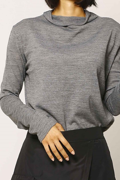 Basic Fabric Comfortable Sweater - Gray - 4