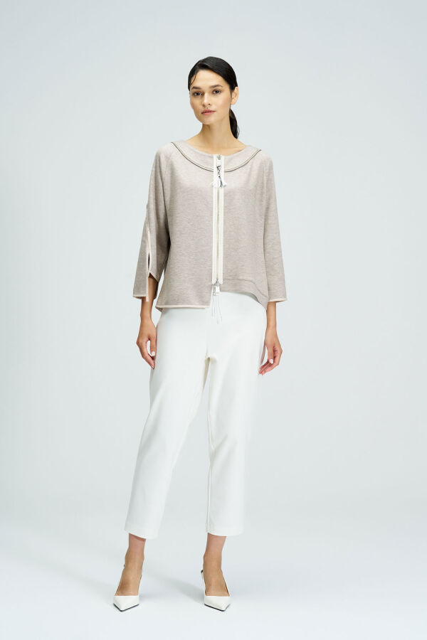 Beige Cardigan - 2