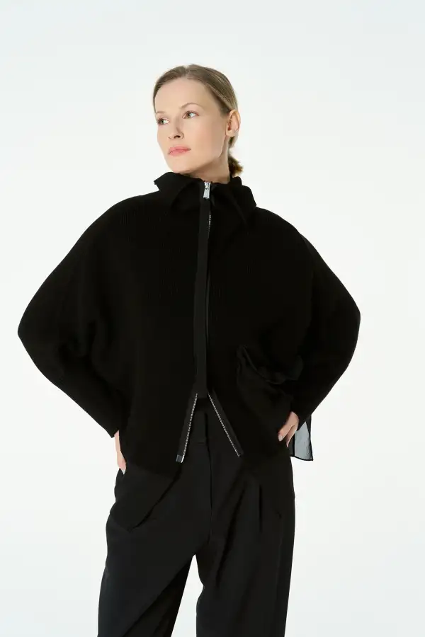 Bellatrik Hırka - Siyah - 1