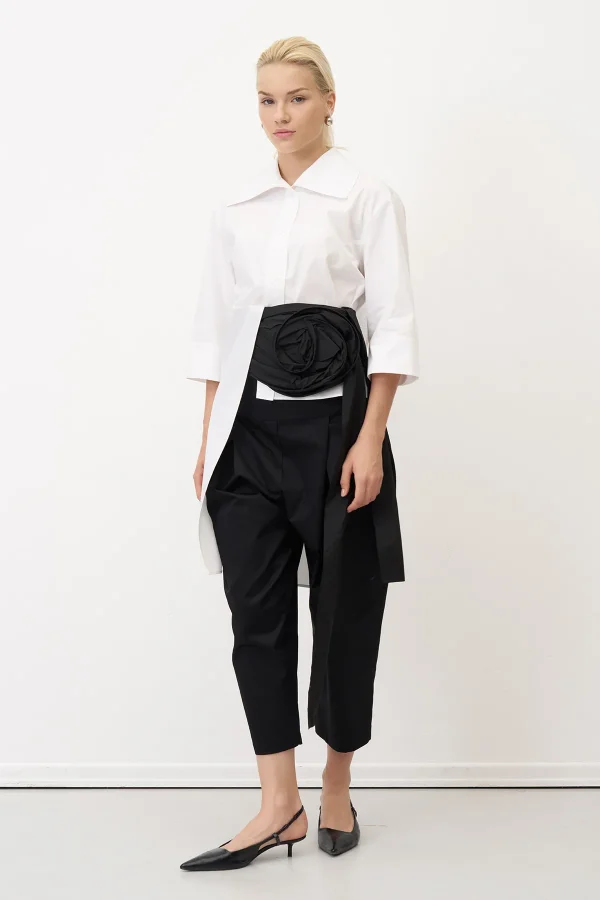 Beyaz Bir Yanı Uzun Bir Yanı Kısa Oxia Gömlek - BIZE (1)