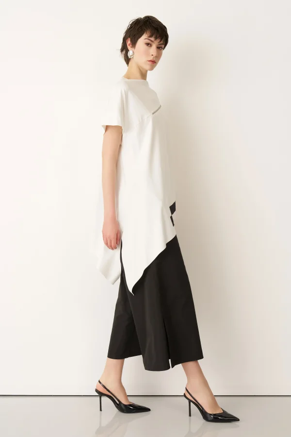 Beyaz Göğsü Fermuarlı Kokkino Bluz - 2