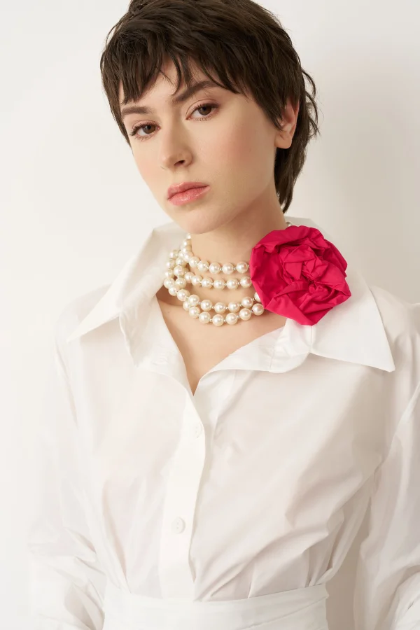 Beyaz Kimolos Elbise - 5