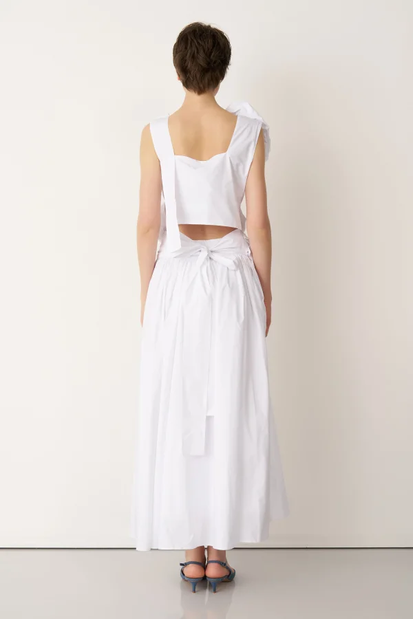 Beyaz Tafta Etek Petalas - 5